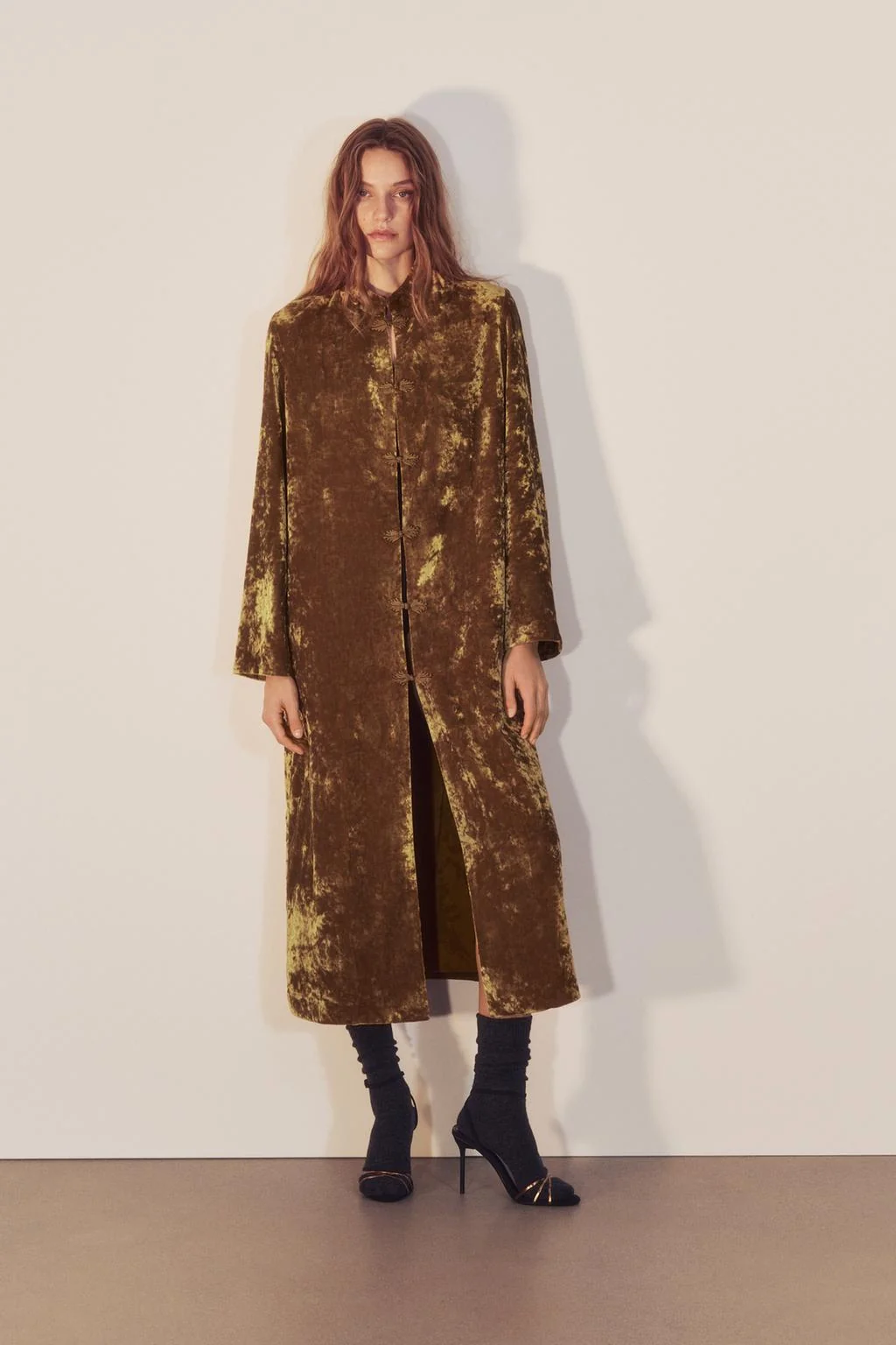 ZW COLLECTION вельветовое пальто с застежкой-петлицами