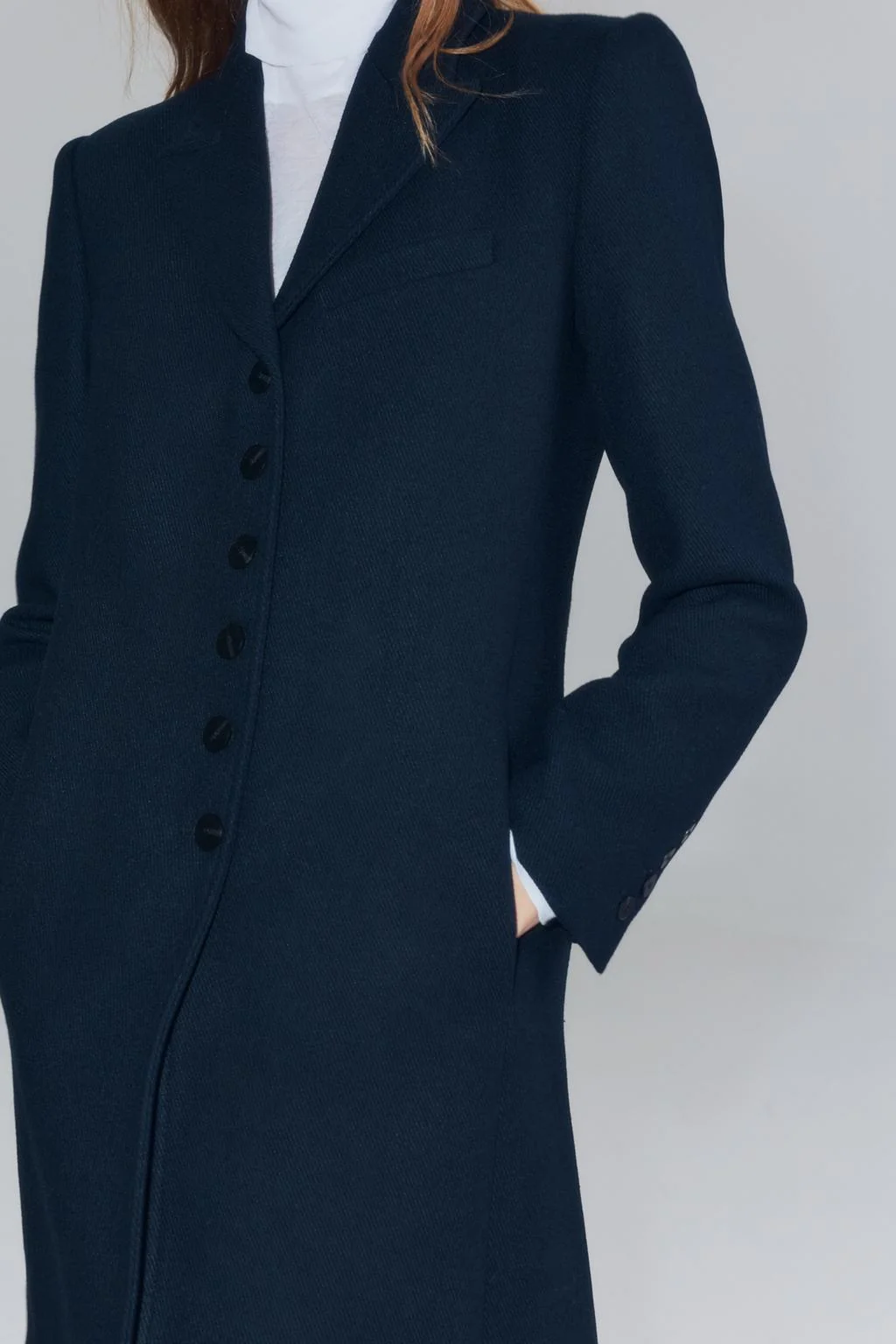 ZW COLLECTION длинное пальто из шерстяной смеси