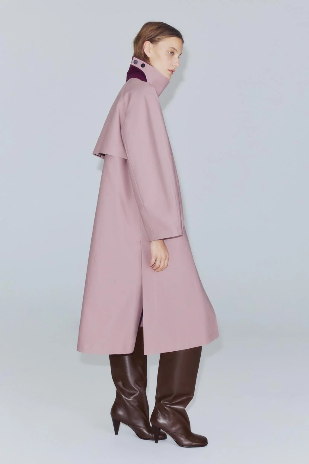 Пальто двубортное тренч ZW Collection