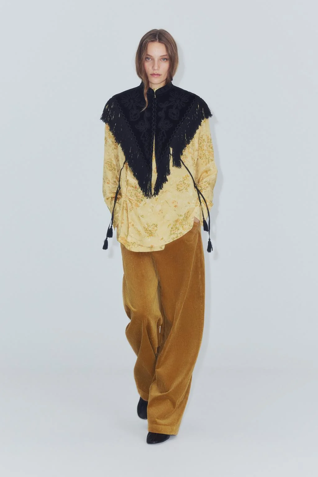 ZW COLLECTION velvety жилет с вышивкой и бахромой