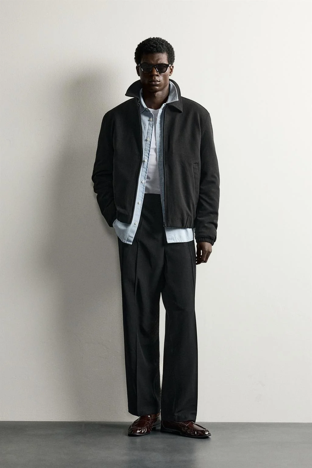 Стеганая overshirt на молнии