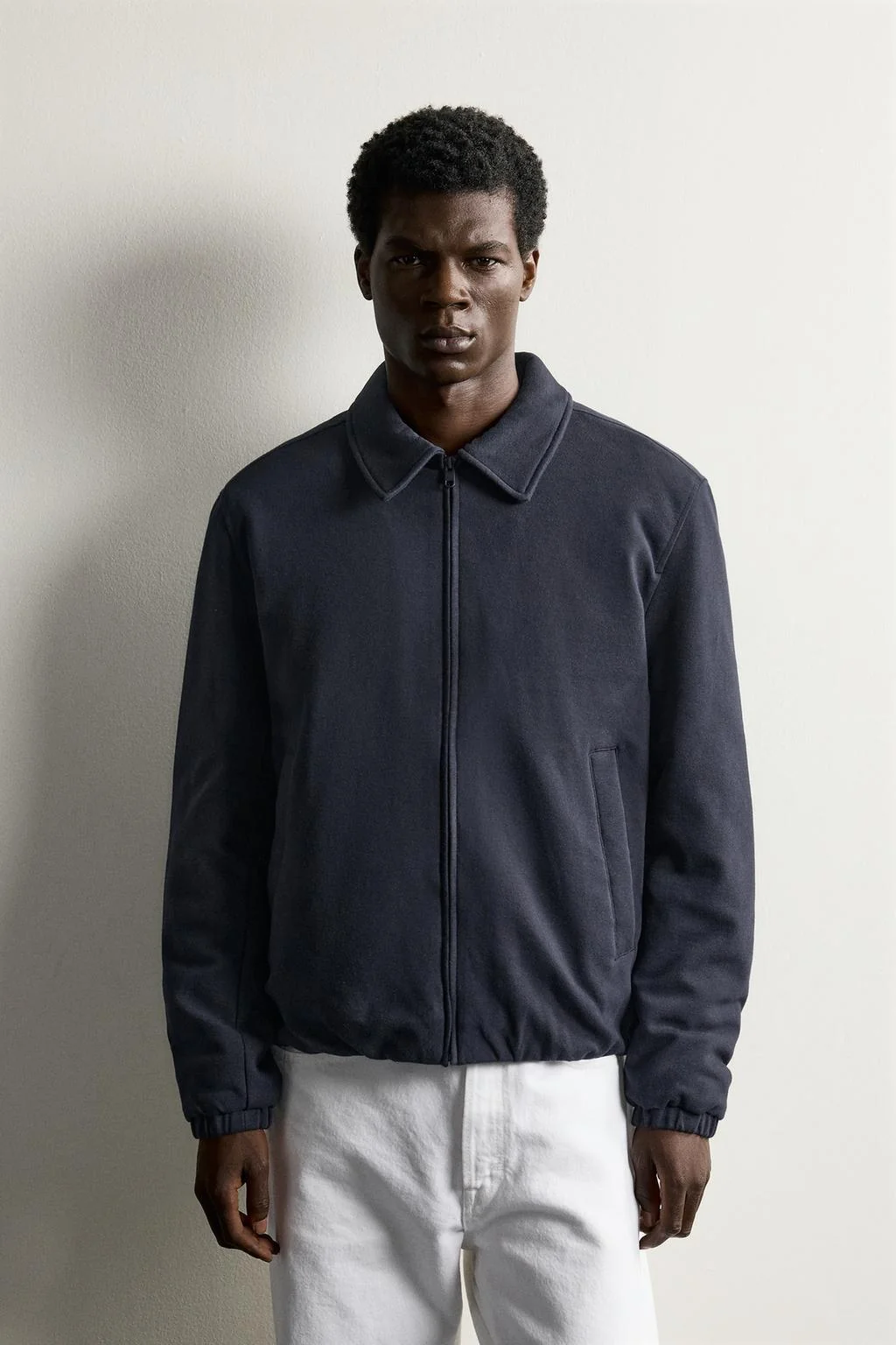 Стеганая overshirt на молнии