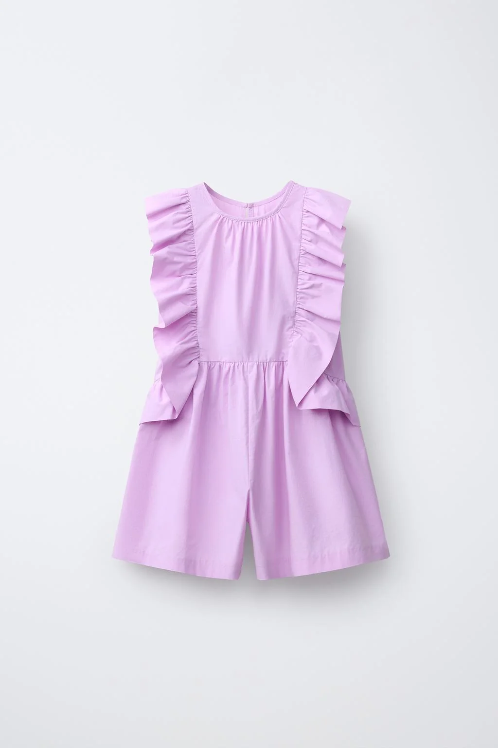 Платье из поплина с оборками — Платья