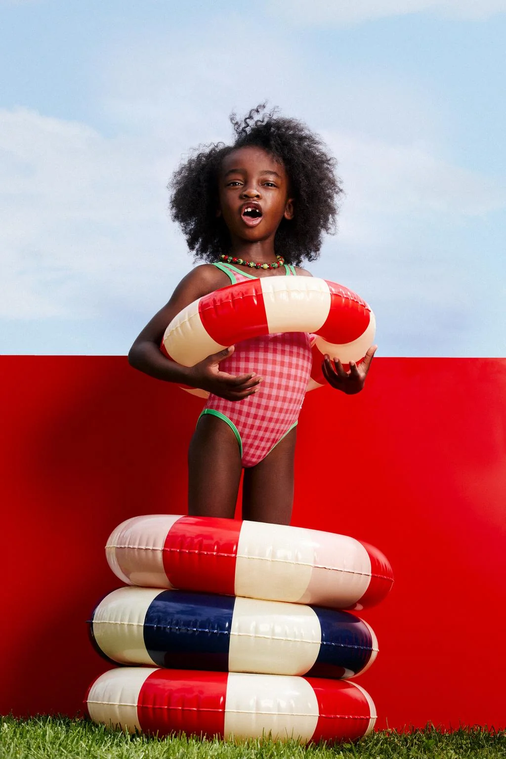 2-6 YEARS / CASA LAWA X ZARA KIDS CHECK SWIMSUIT