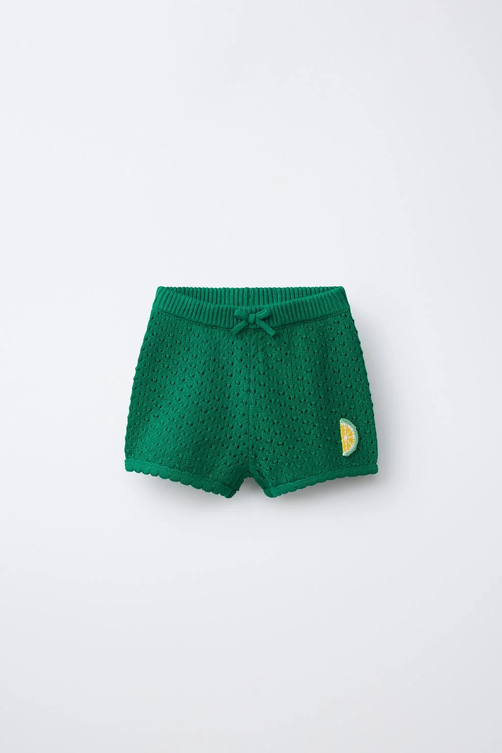 CASA LAWA X ZARA ДЕТСКИЙ ЛИМОННЫЙ ТРИКОТАЖНЫЙ ШОРТЫ БЕРМУДЫ