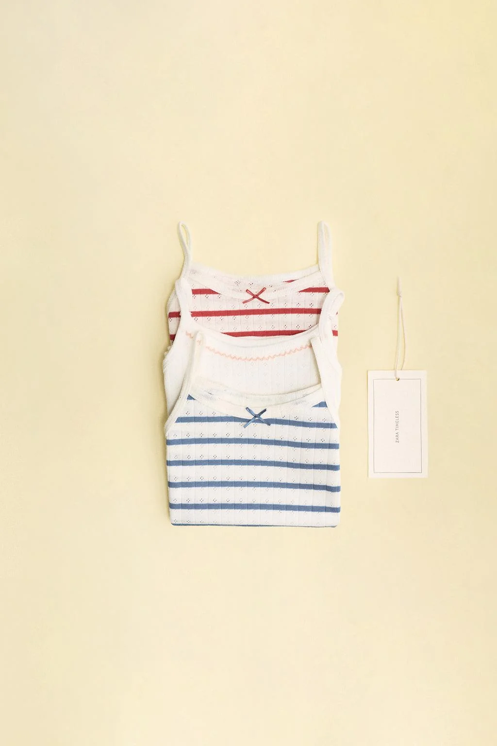 ZARA TIMELESS - набор из 3 футболок с полосатым пойнтелем