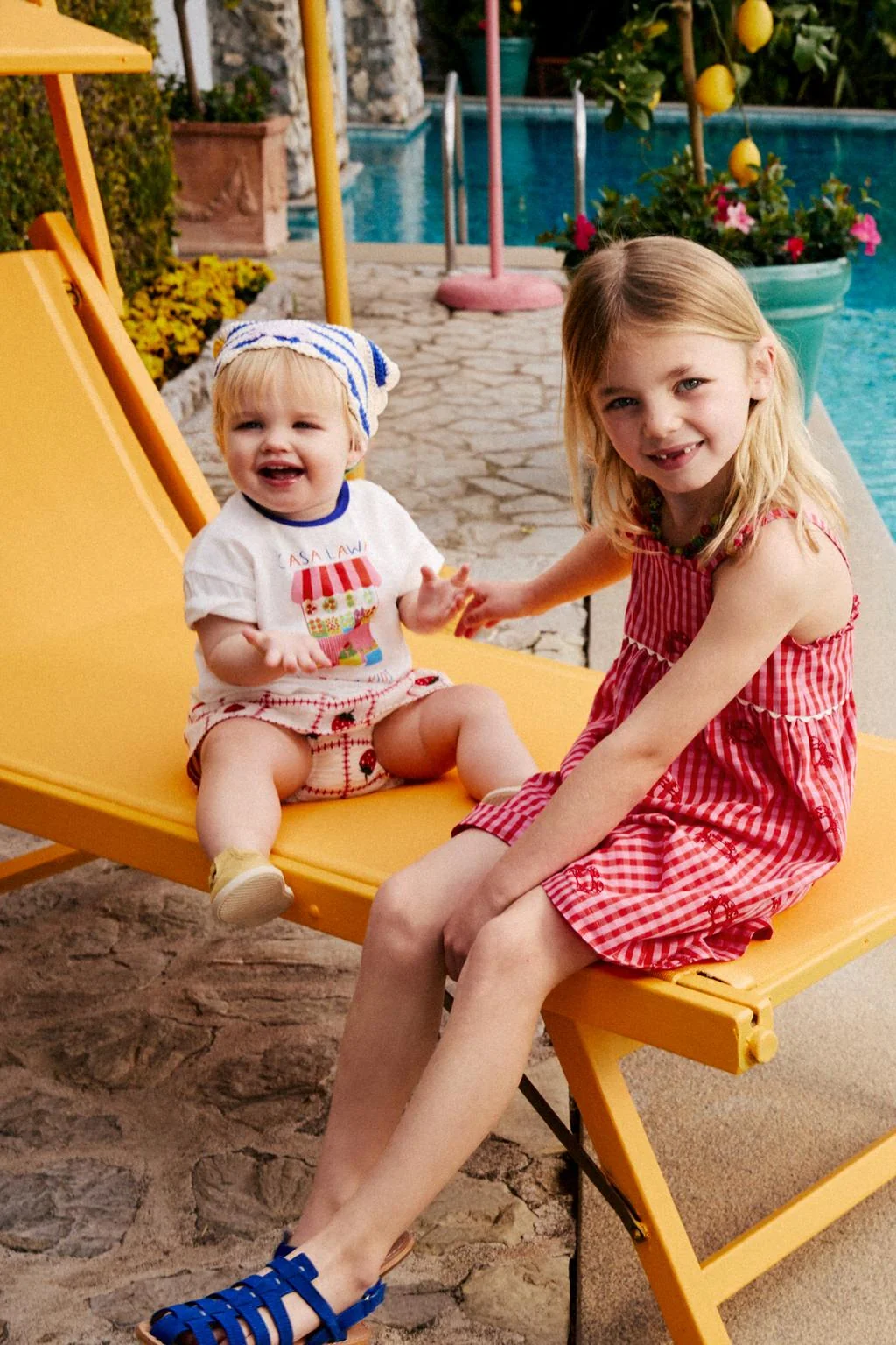 EMBROIDERED CRAB SHORT JUMPSUIT CASA LAWA X ZARA KIDS — CASA LAWA X ZARA