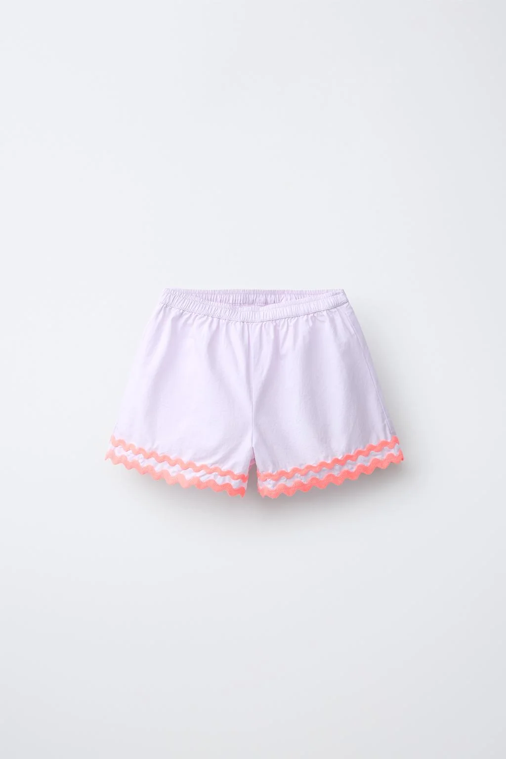 Коллаборация CASA LAWA X ZARA KIDS бермуды из контрастного поплина с ришелье