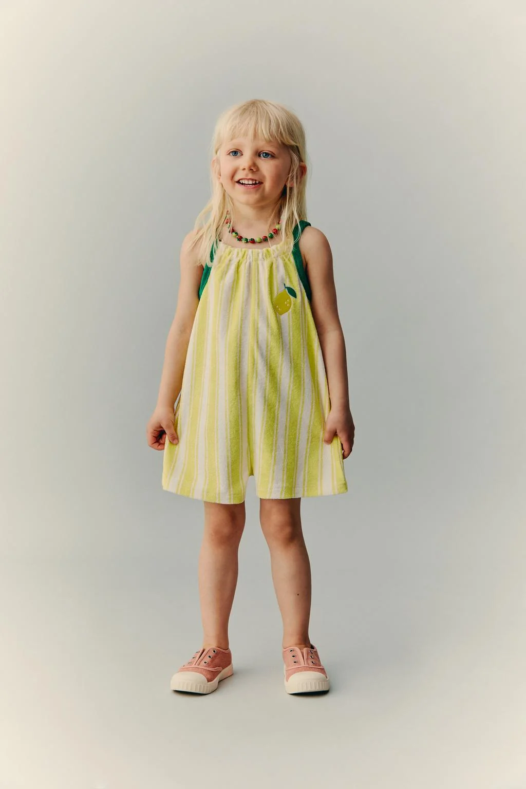 CASA LAWA X ZARA KIDS EMBROIDERED LEMON DRESS — CASA LAWA X ZARA