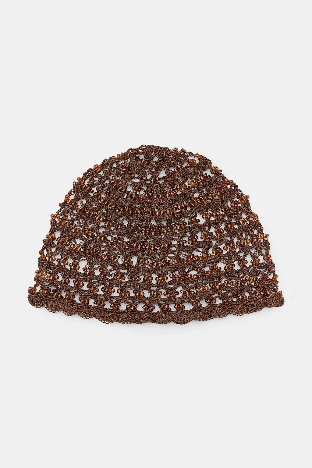 CROCHET BEADED SKULLCAP