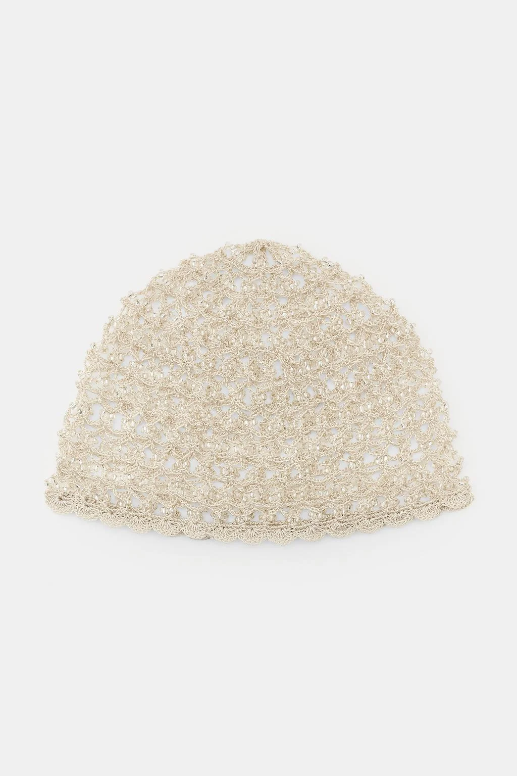 CROCHET BEADED SKULLCAP