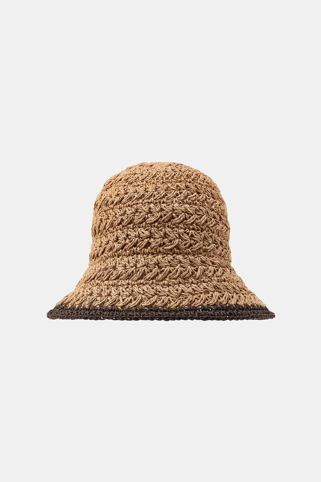 CONTRAST BRAIDED HAT