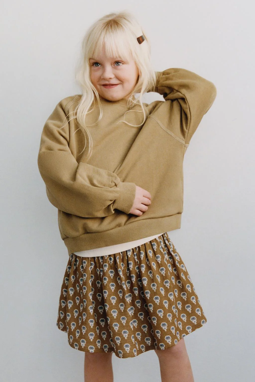 Юбка-шорты цветочный принт — Шорты-шорты