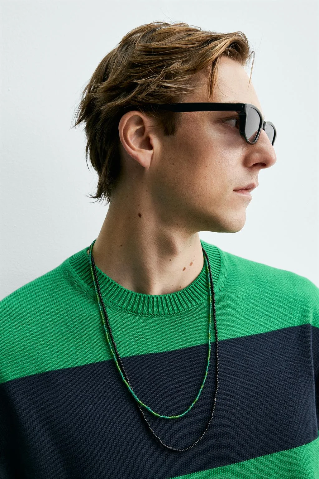 PACK OF 2 CONTRAST BEAD NECKLACES AARON LEVINE X ZARA