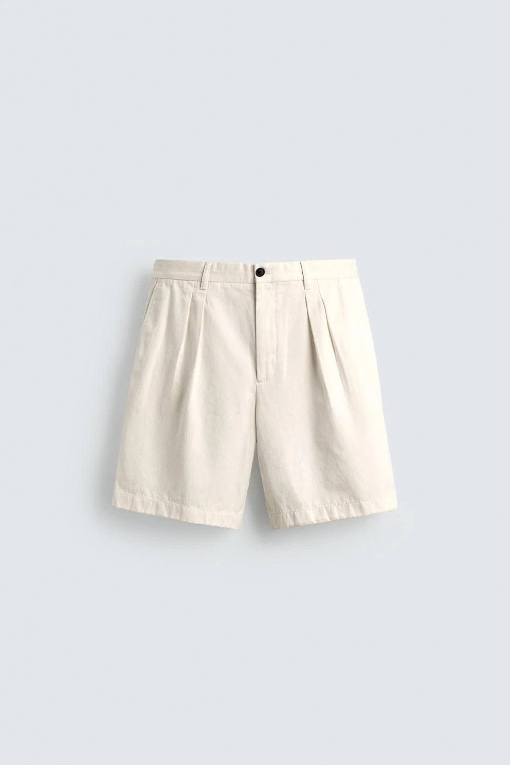 RELAXED FIT PLEATED BERMUDA SHORTS AARON LEVINE X ZARA