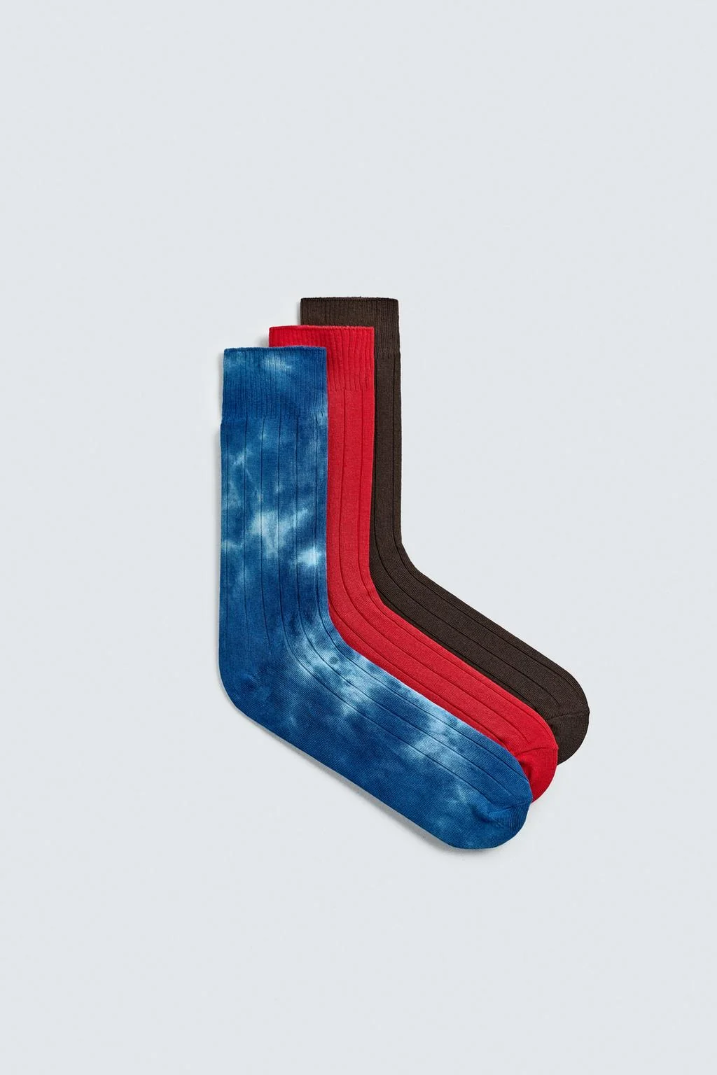 3-PACK OF AARON LEVINE X ZARA COMBINED RIB SOCKS