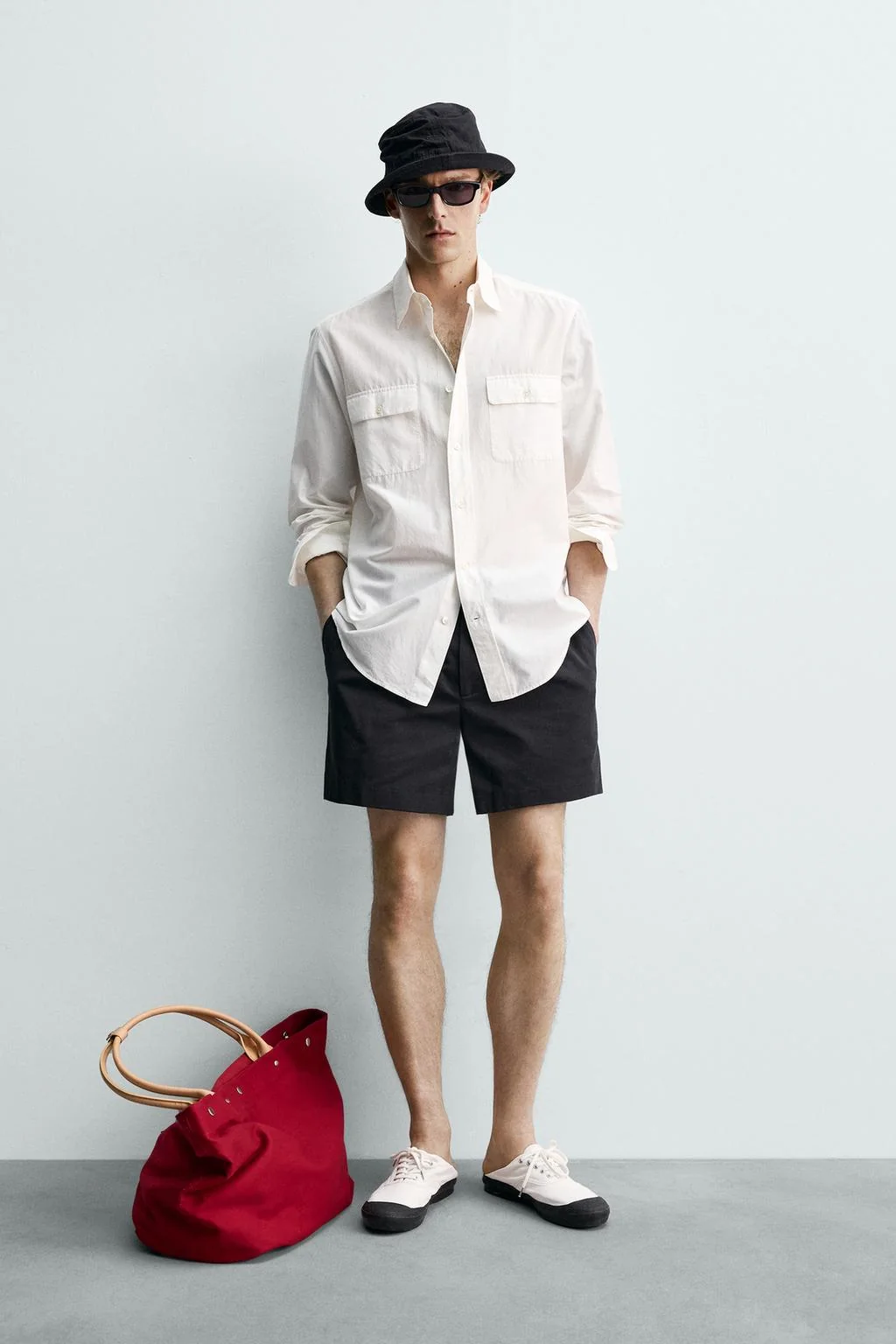 FLUID REGULAR FIT SHIRT WITH POCKETS AARON LEVINE X ZARA
