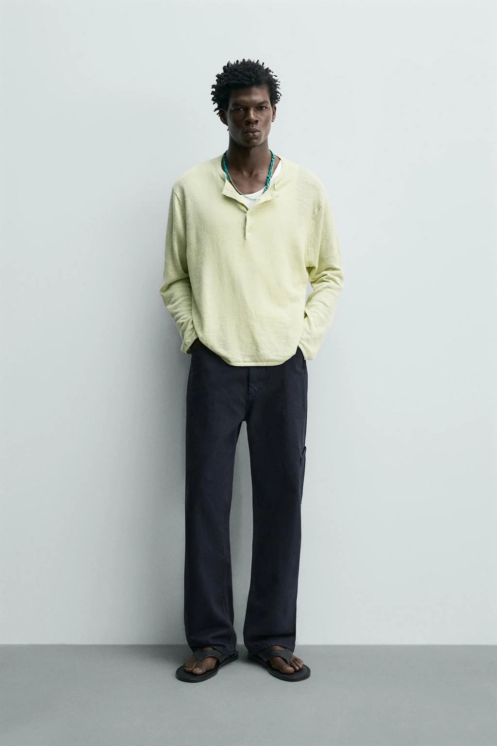 STRAIGHT-LEG CARGO TROUSERS