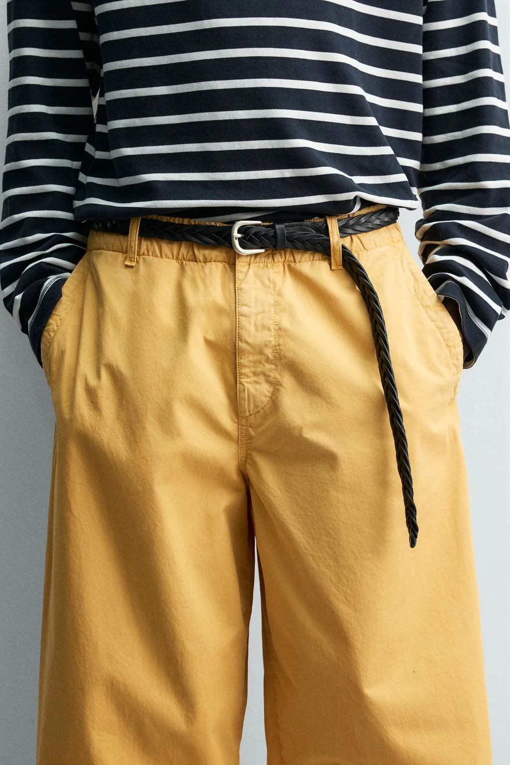 BRAIDED LEATHER BELT AARON LEVINE X ZARA