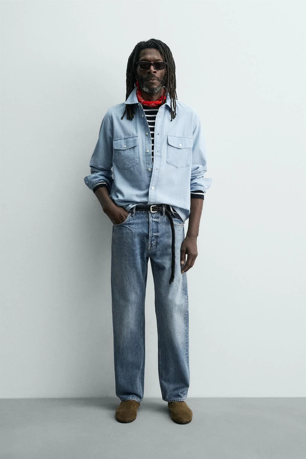 AARON LEVINE X ZARA STRAIGHT-LEG JEANS