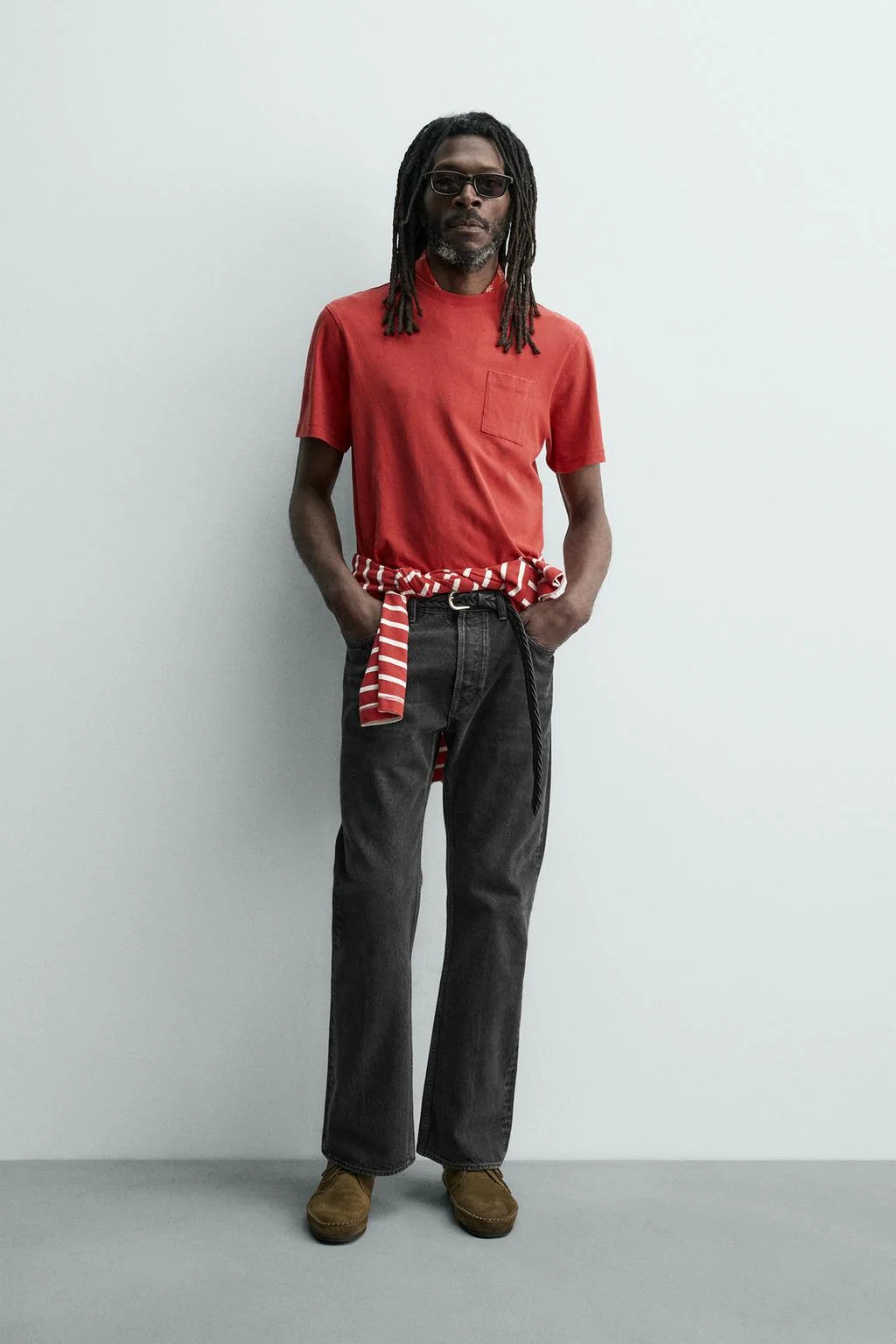 Футболка с карманом аарон левин X ZARA