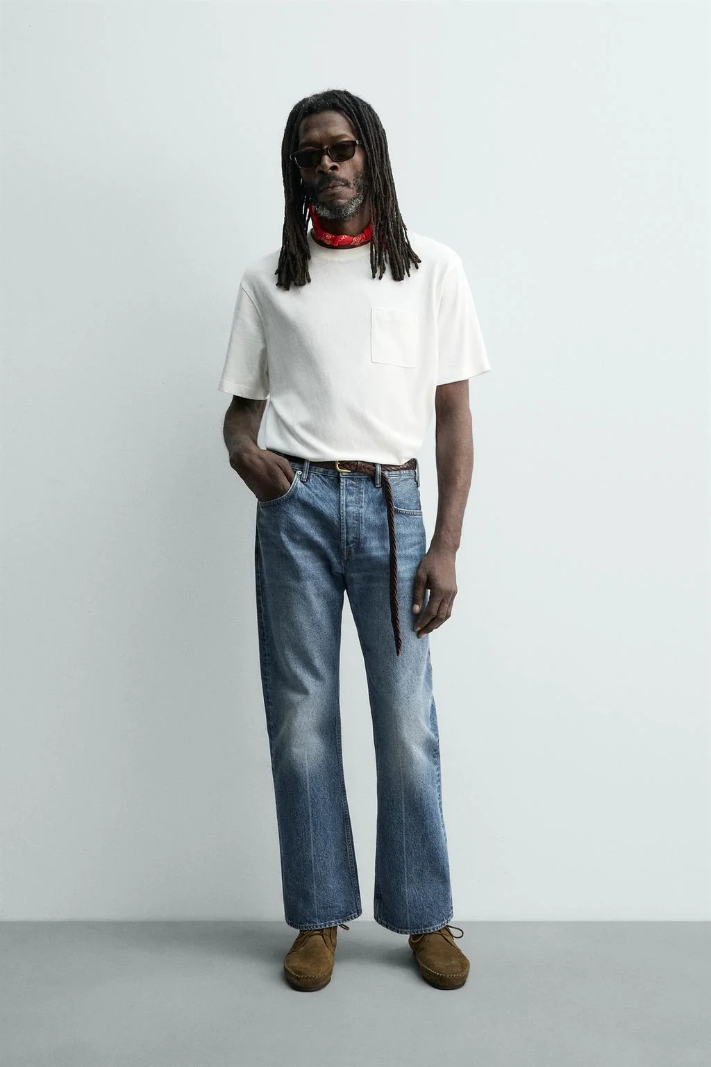 Футболка с карманом аарон левин X ZARA