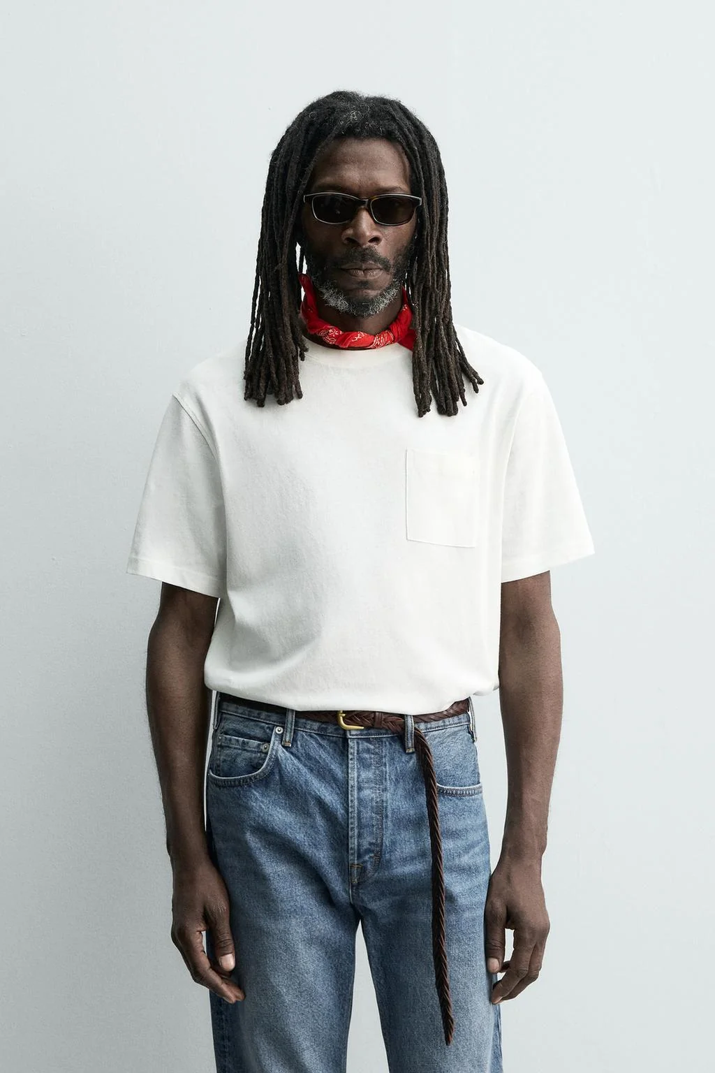 Футболка с карманом аарон левин X ZARA