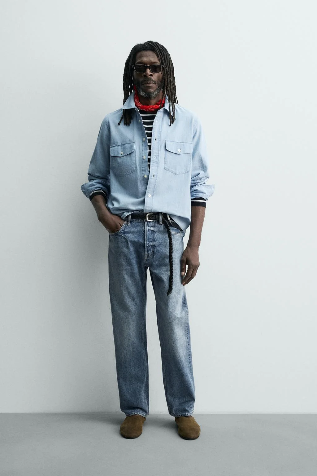 LIGHTWEIGHT DENIM SHIRT AARON LEVINE X ZARA