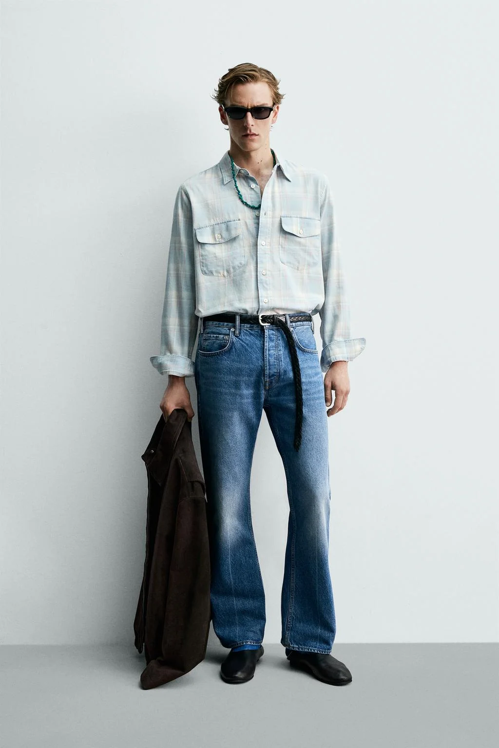 LIGHT DENIM SHIRT AARON LEVINE X ZARA