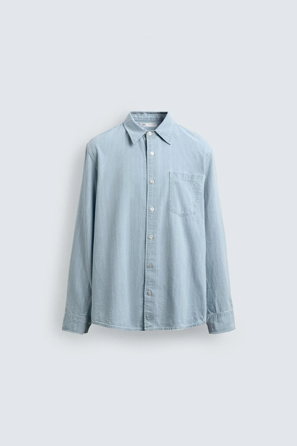 JACQUARD DENIM SHIRT AARON LEVINE X ZARA