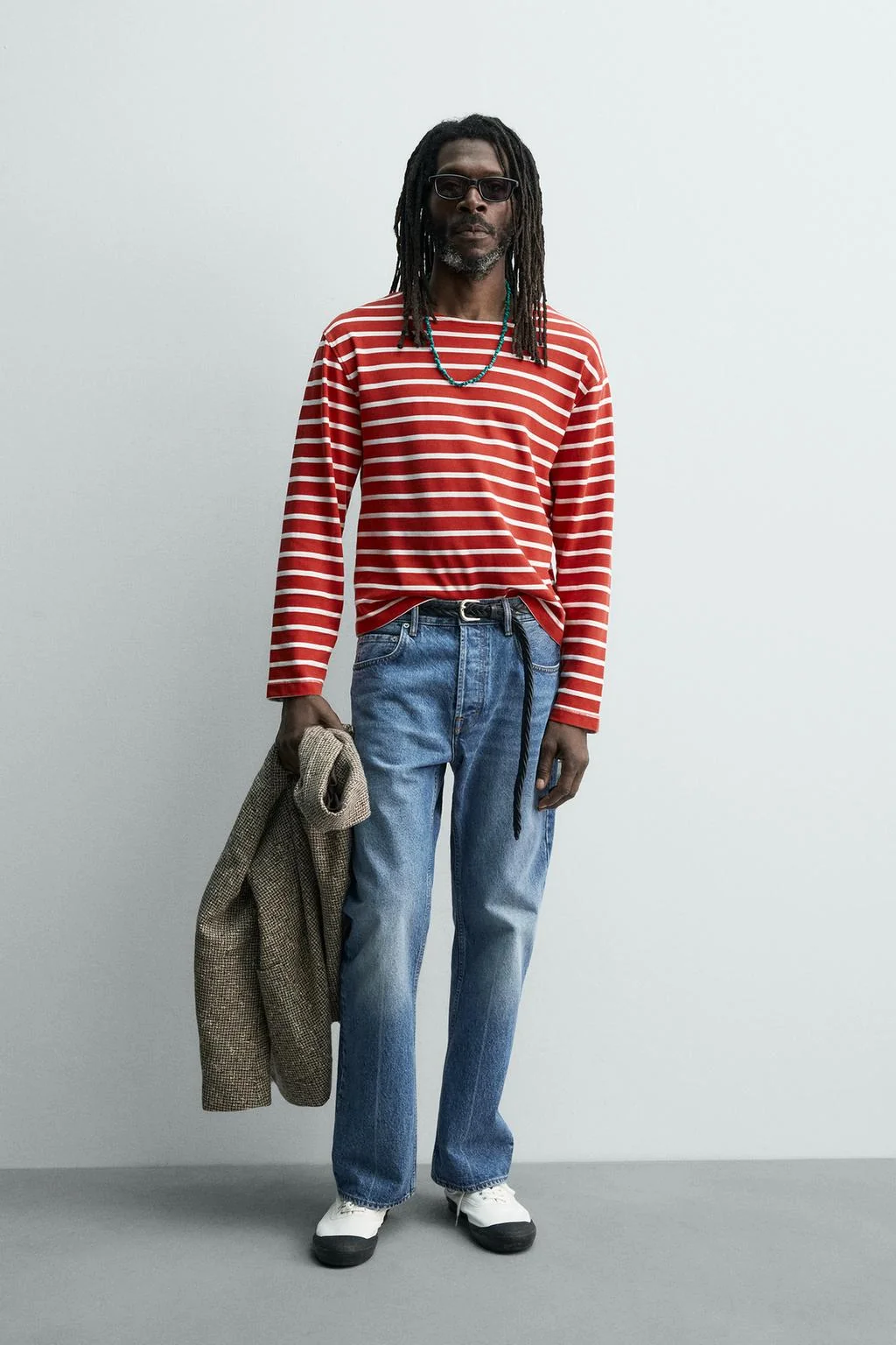 STRIPED JACQUARD T-SHIRT AARON LEVINE X ZARA