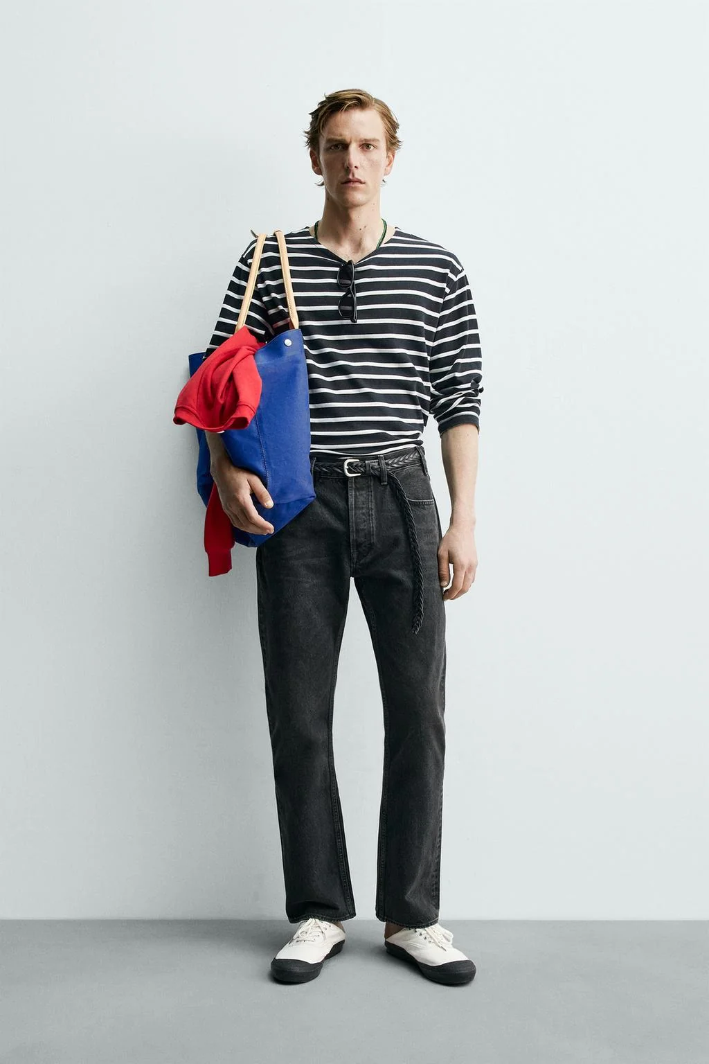 STRIPED JACQUARD T-SHIRT AARON LEVINE X ZARA