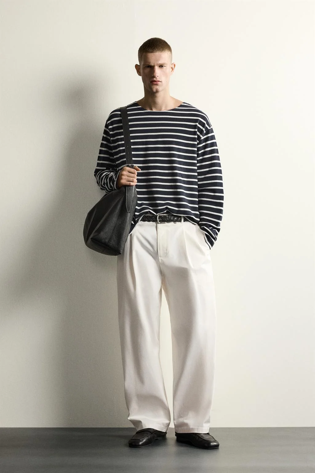 Футболка с полосками из яккарда аарон левин X ZARA