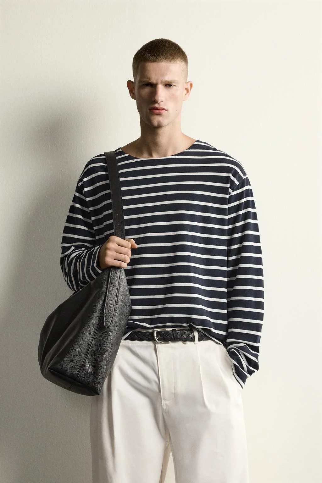 Футболка с полосками из яккарда аарон левин X ZARA