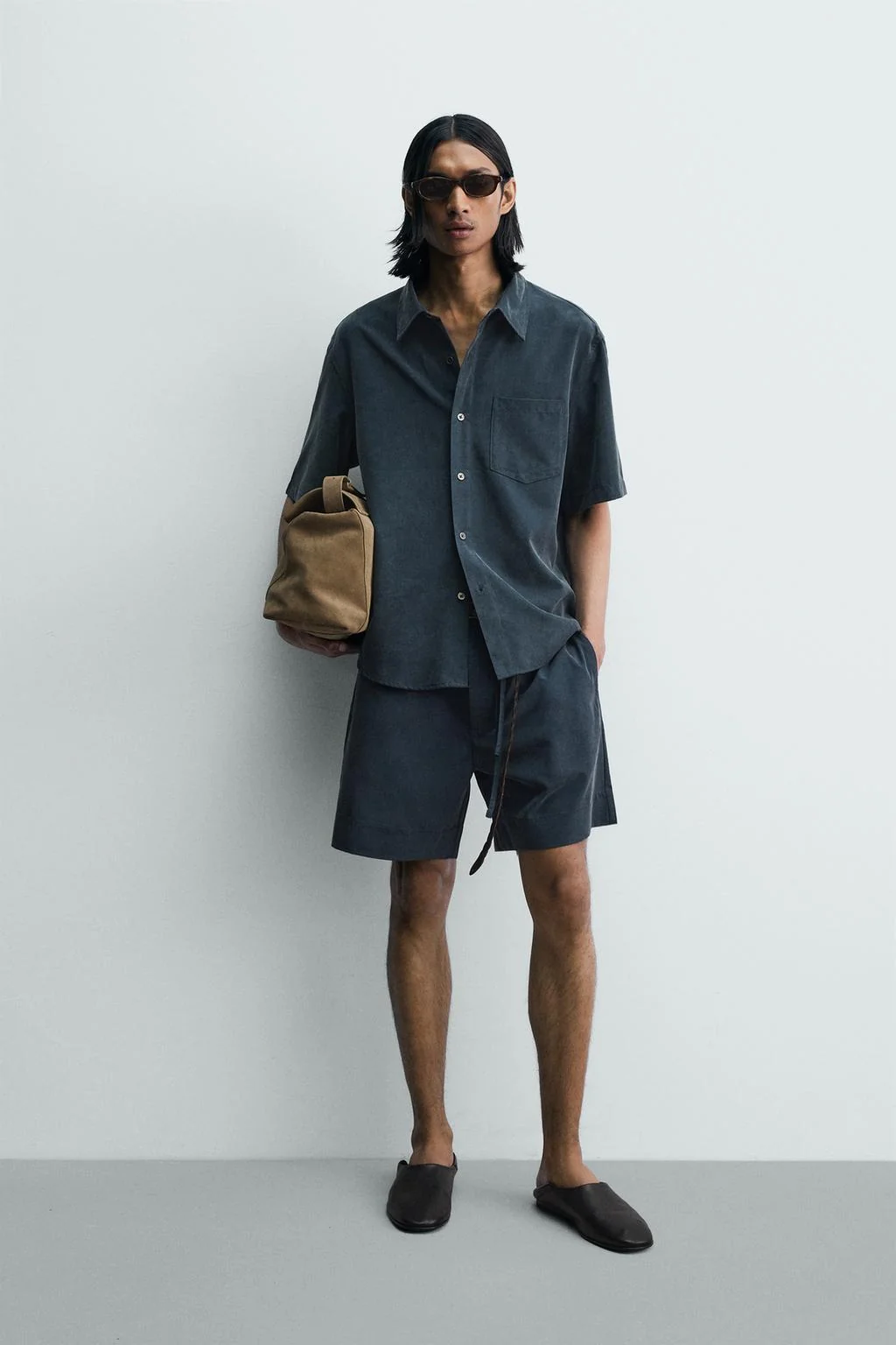 FADED-EFFECT RELAXED FIT SHIRT