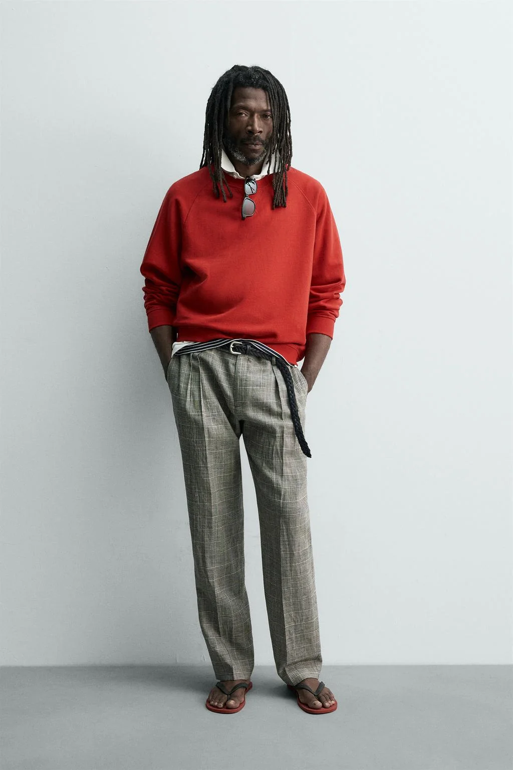 AARON LEVINE X ZARA WASHED CREW NECK SWEATSHIRT