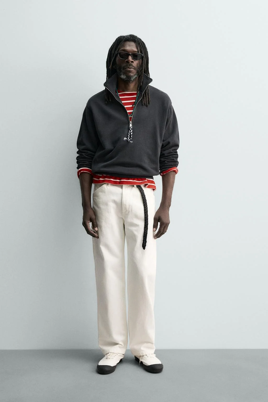 AARON LEVINE X ZARA QUARTER-ZIP SWEATSHIRT