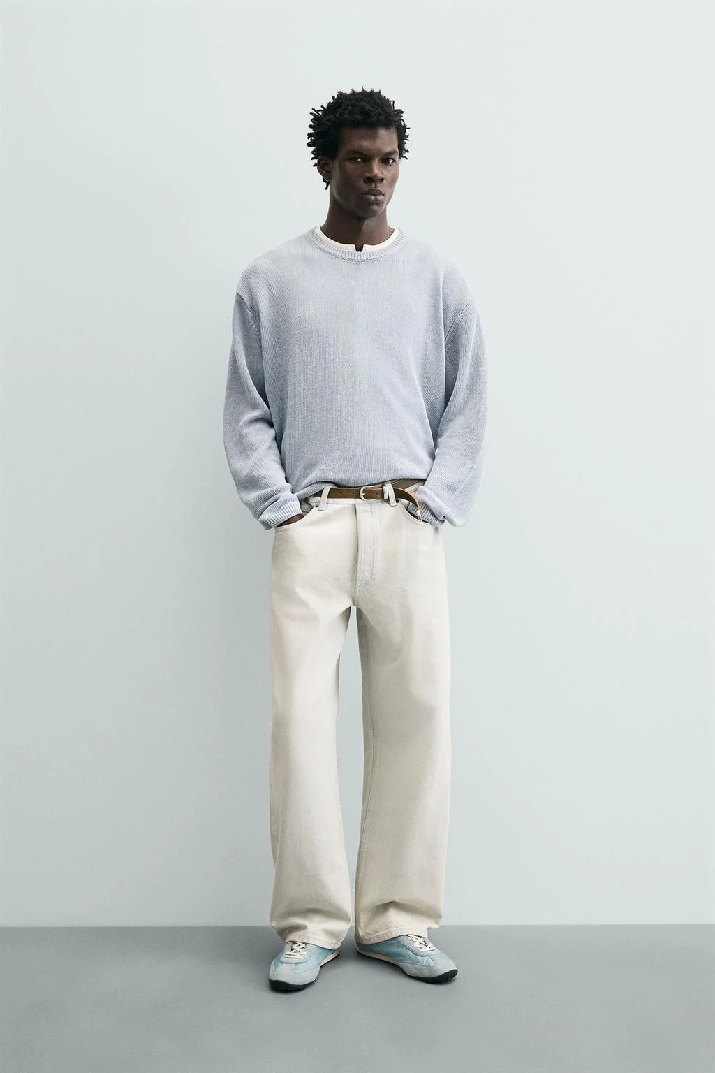 REGULAR FIT 100% LINEN JUMPER