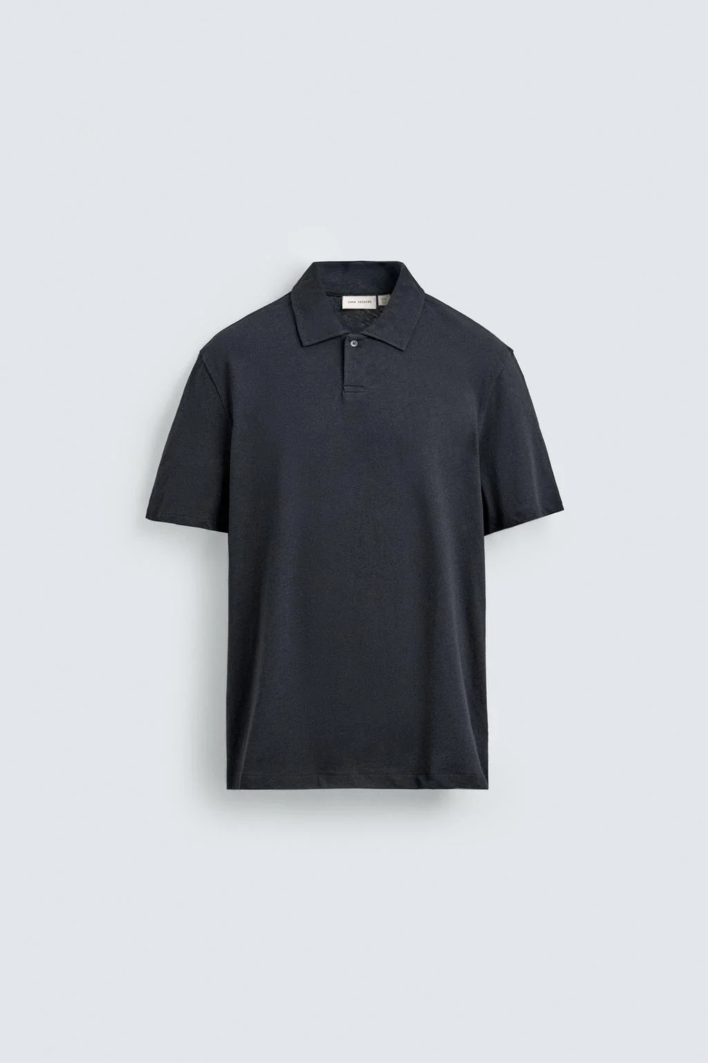 REGULAR FIT COTTON/LINEN POLO SHIRT