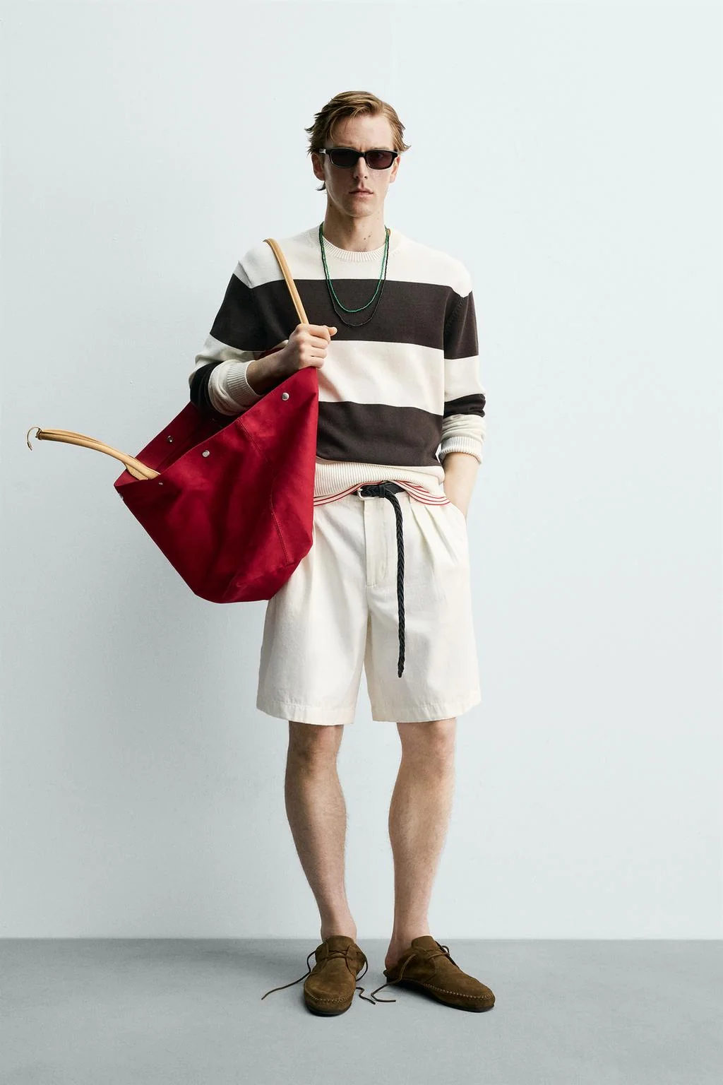 STRIPED JACQUARD JUMPER AARON LEVINE X ZARA