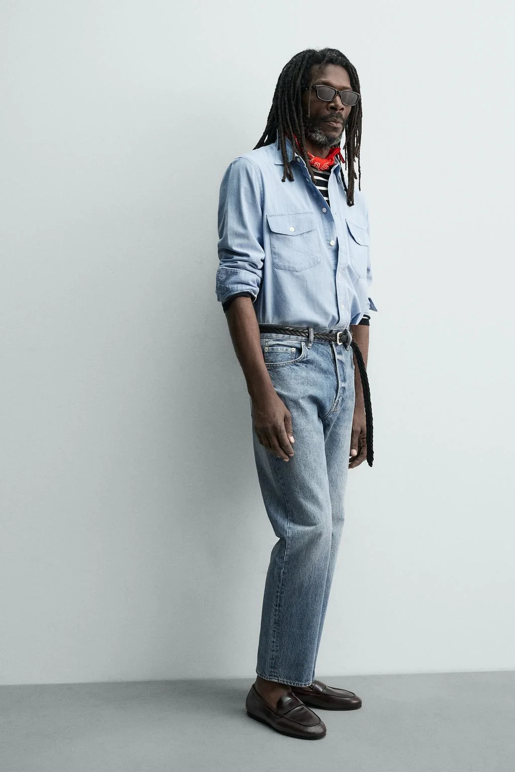 LEATHER PENNY LOAFERS WITH VIBRAM® SOLE AARON LEVINE X ZARA