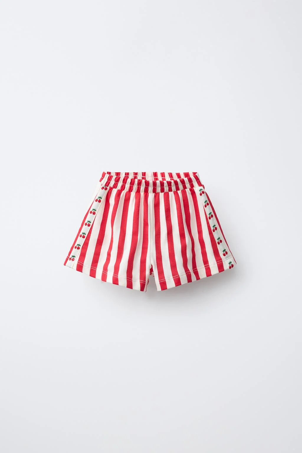 STRIPED BERMUDA SHORTS WITH SIDE BANDS