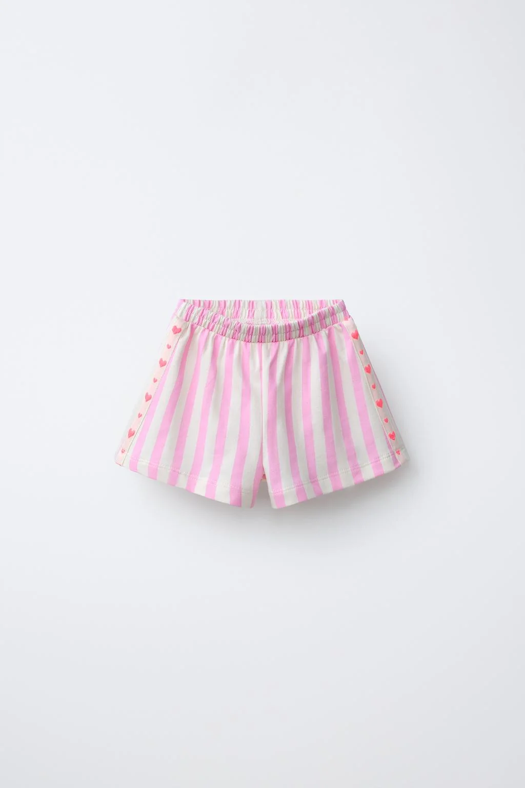 ШОРТЫ БЕРМУДЫ В ПОЛОСКУ С БОКОВЫМИ ЛЕНТАМИ