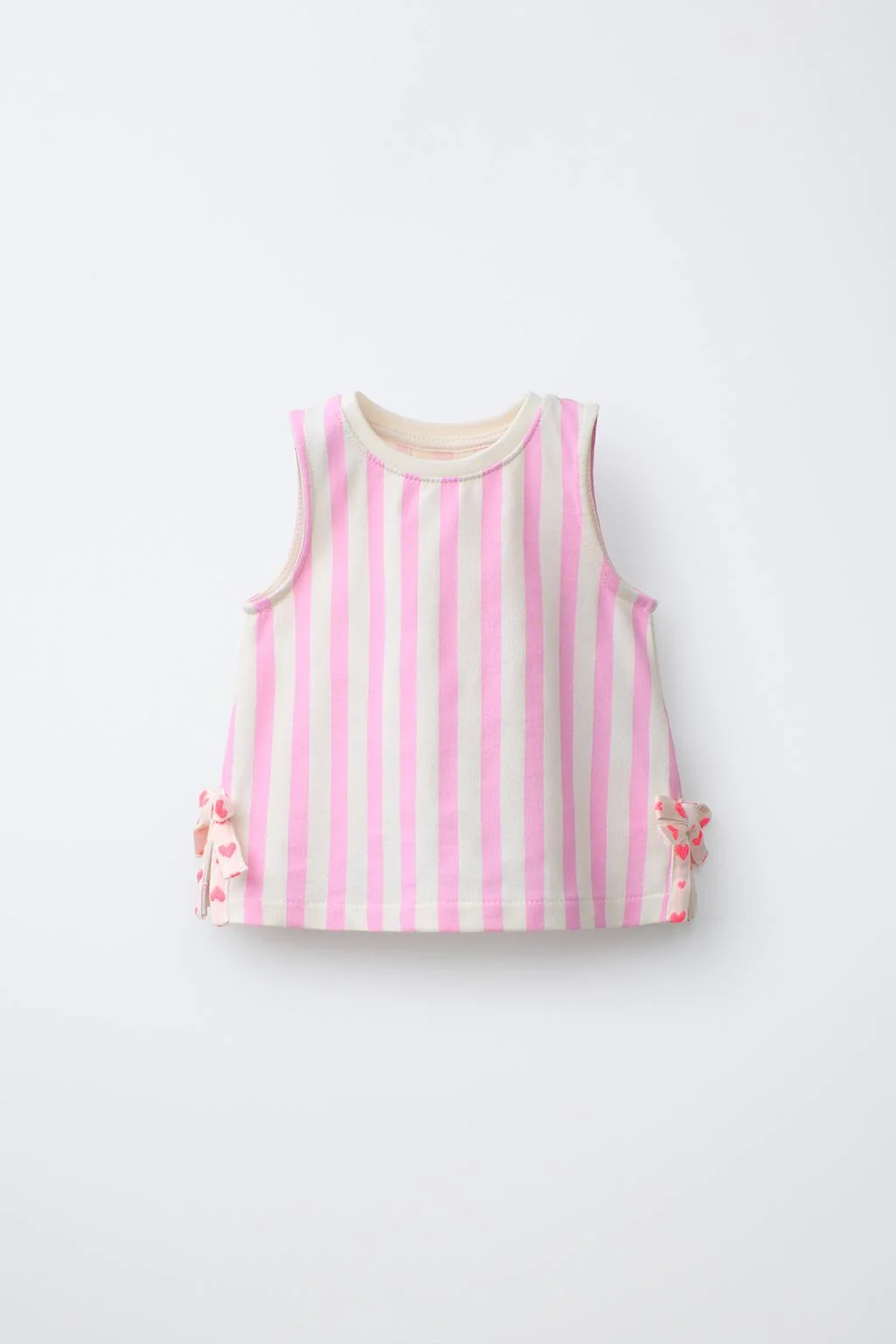 STRIPED T-SHIRT WITH BOWS