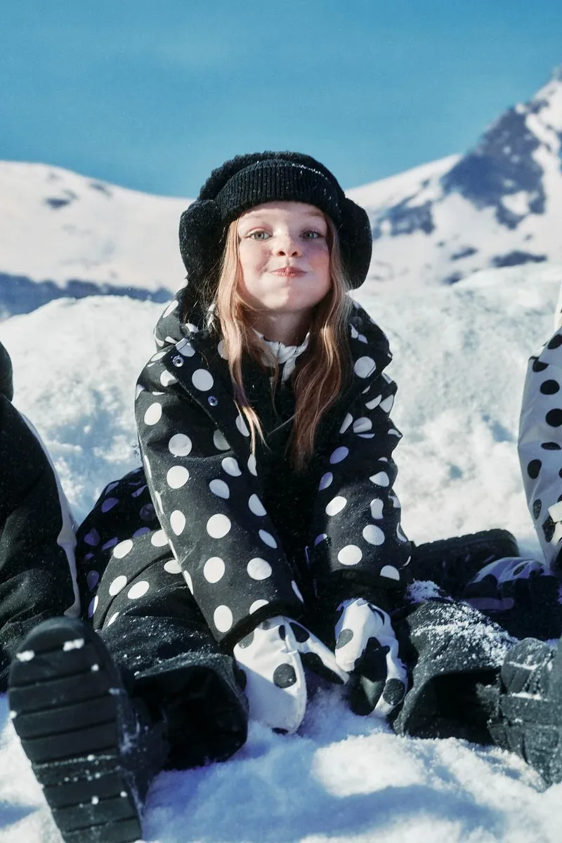 Куртка в горошек, водонепроницаемая и ветрозащитная