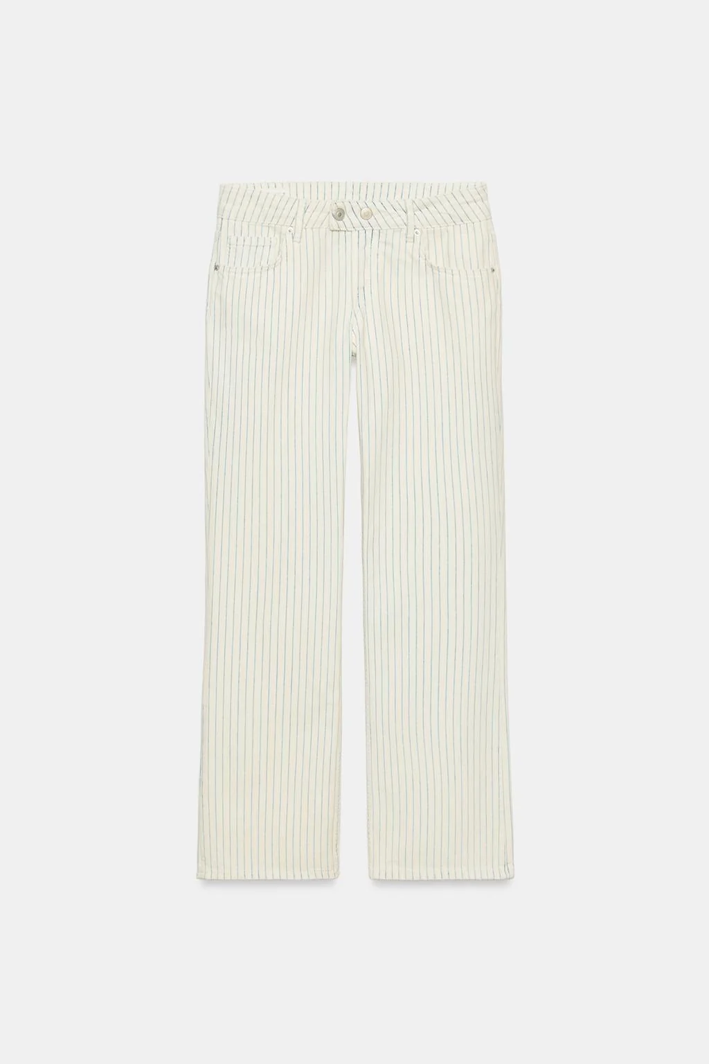 TRF LOW-RISE STRIPED STRAIGHT JEANS