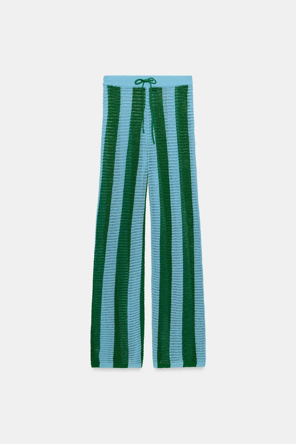 STRIPED KNIT TROUSERS