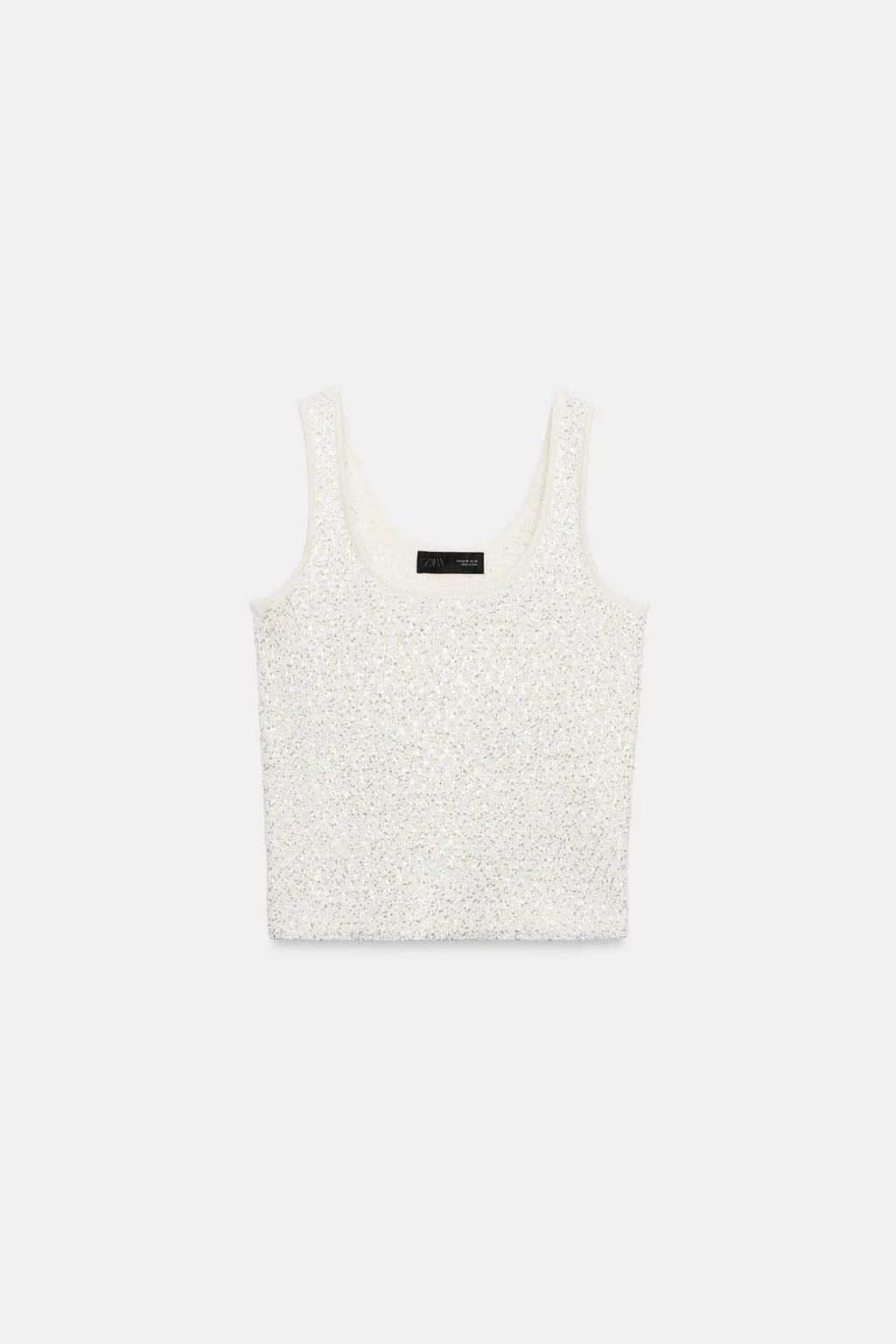 SEQUIN AND METALLIC THREAD KNIT TOP