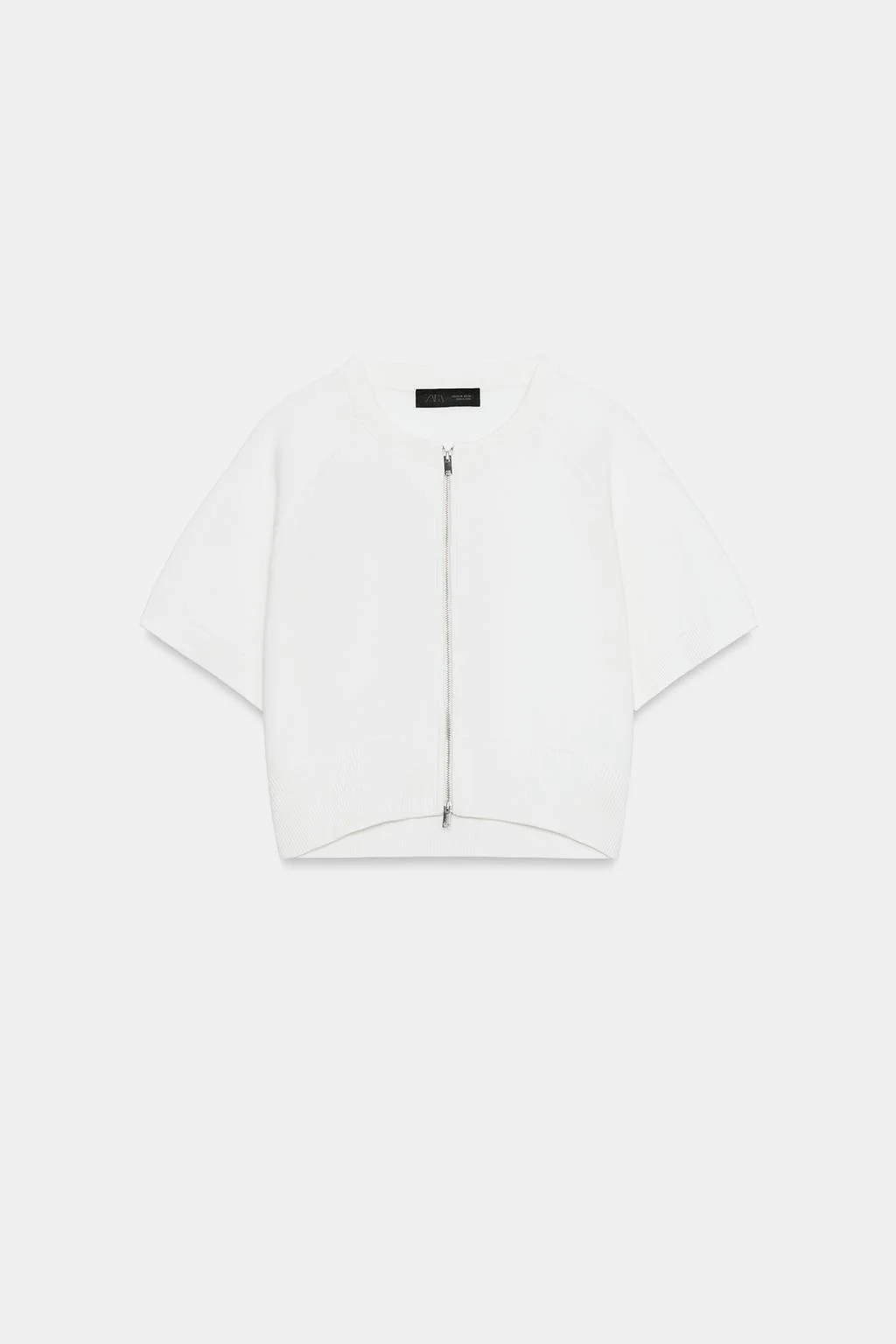 SHORT KNIT JACKET WITH ZIP