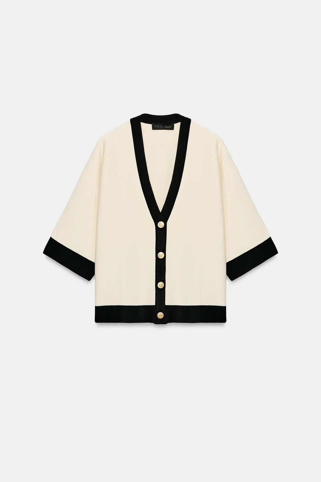 CONTRAST BINDING CARDIGAN